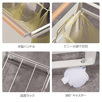 Amazon｜Ghbunuz ゴミ袋 スタンド 分別ゴミ箱 キャスター付き